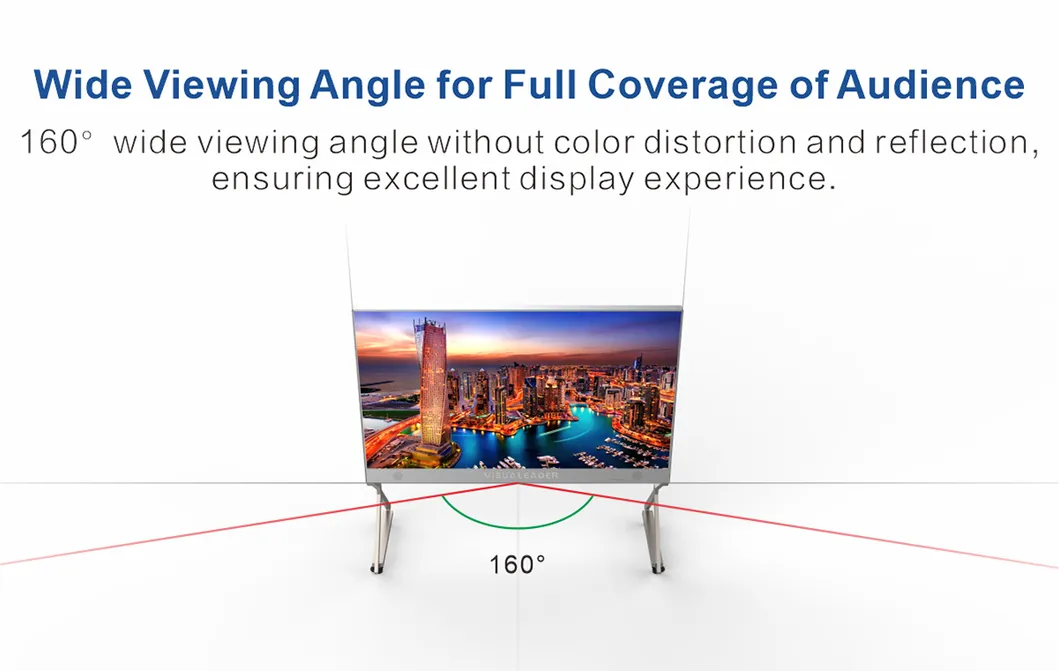 165 Inches P1.9mm Narrow Pixel Pitch SMD LED Screen All-in-One Commercial LED TV for Conference Room