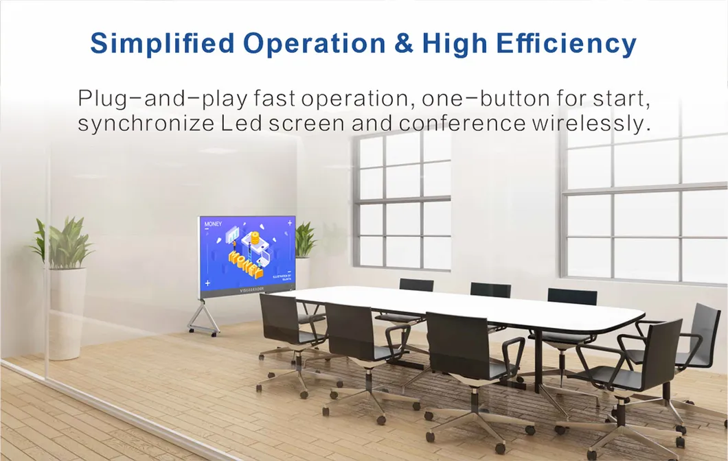 165 Inches P1.9mm Narrow Pixel Pitch SMD LED Screen All-in-One Commercial SMD LED TV for Conference Room