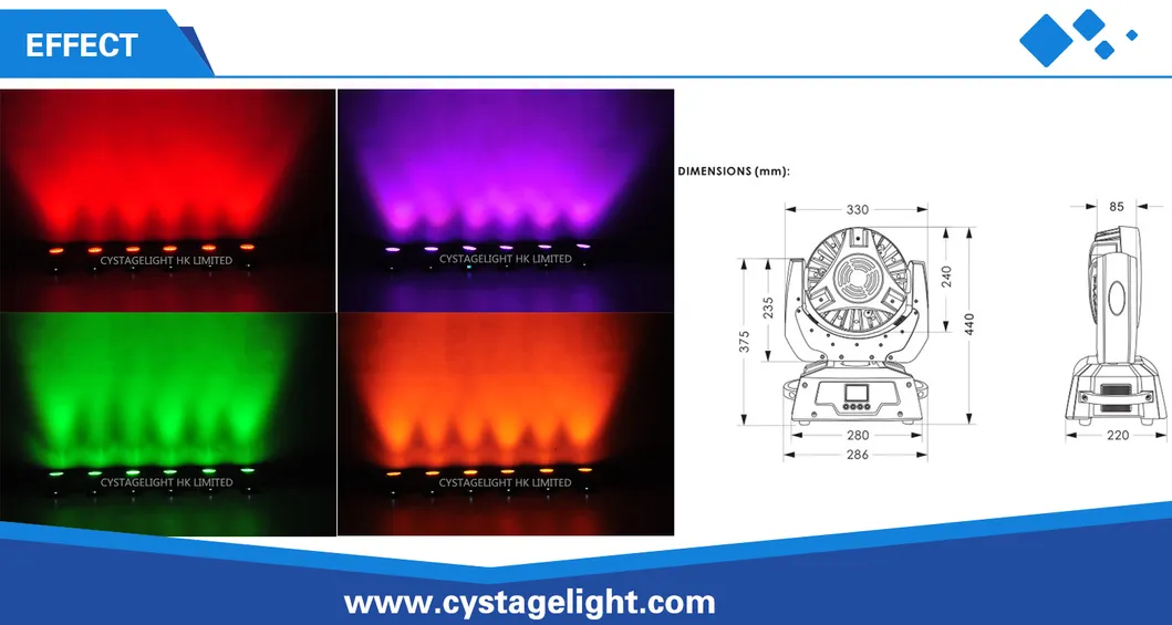 36*15W Zoom Stage LED Beam Wash Light Moving Head