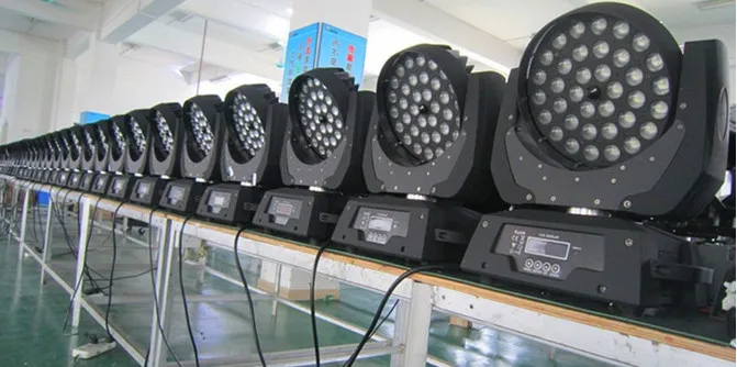 36X18W 6in 1 RGBWA UV LED Zoom Moving Head Light
