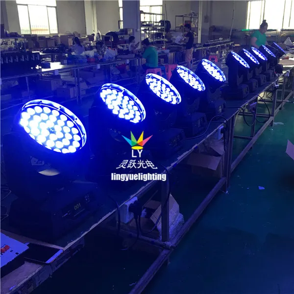 36X18W Rgbawuv Stage Disco LED Moving Head with Zoom