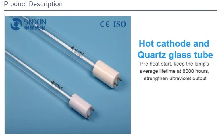 40W G13 2-Pin Bacteria Killing Disinfection UV Lamp
