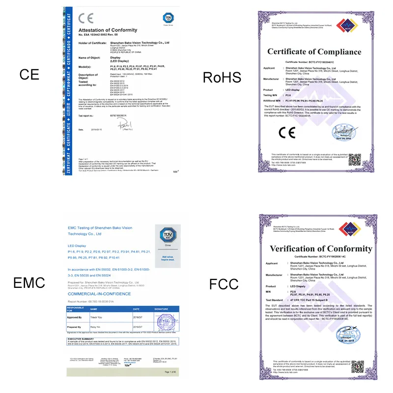 4K Resolution 1920~3840Hz Refresh Fixed Advertising Indoor LED Tvs Display