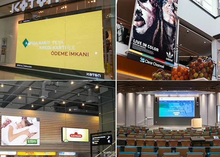 4K Resolution 1920~3840Hz Refresh Fixed Advertising Indoor LED Tvs Display