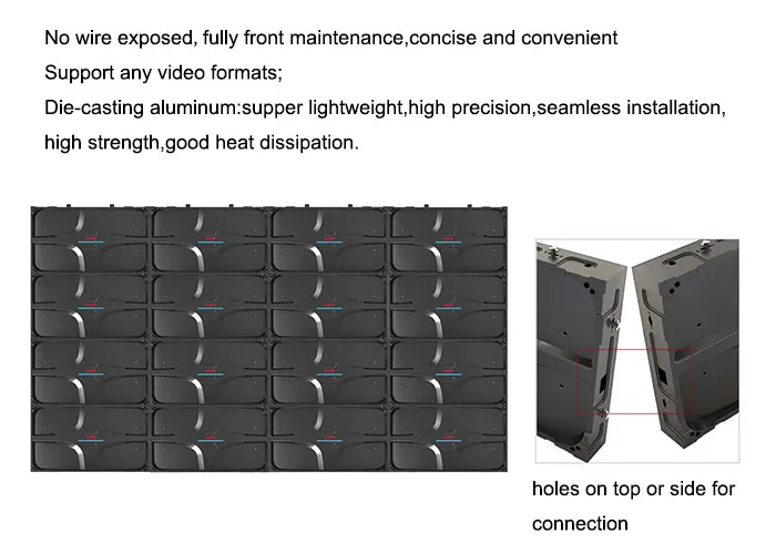 4K Resolution 1920~3840Hz Refresh Fixed Advertising Indoor LED Tvs Display