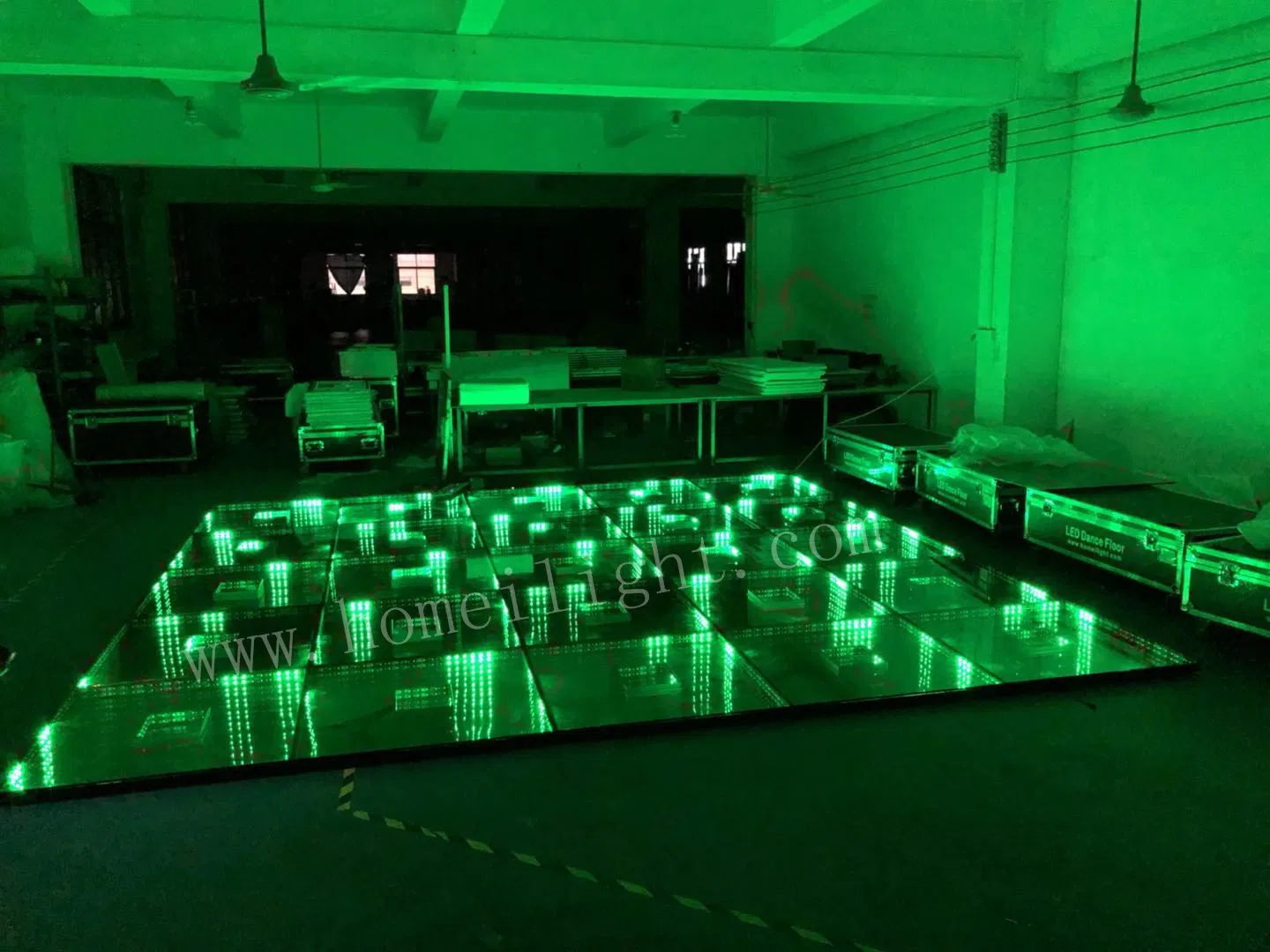 50*50cm RGB 3D Mirror Double Tunnel Dance Floor