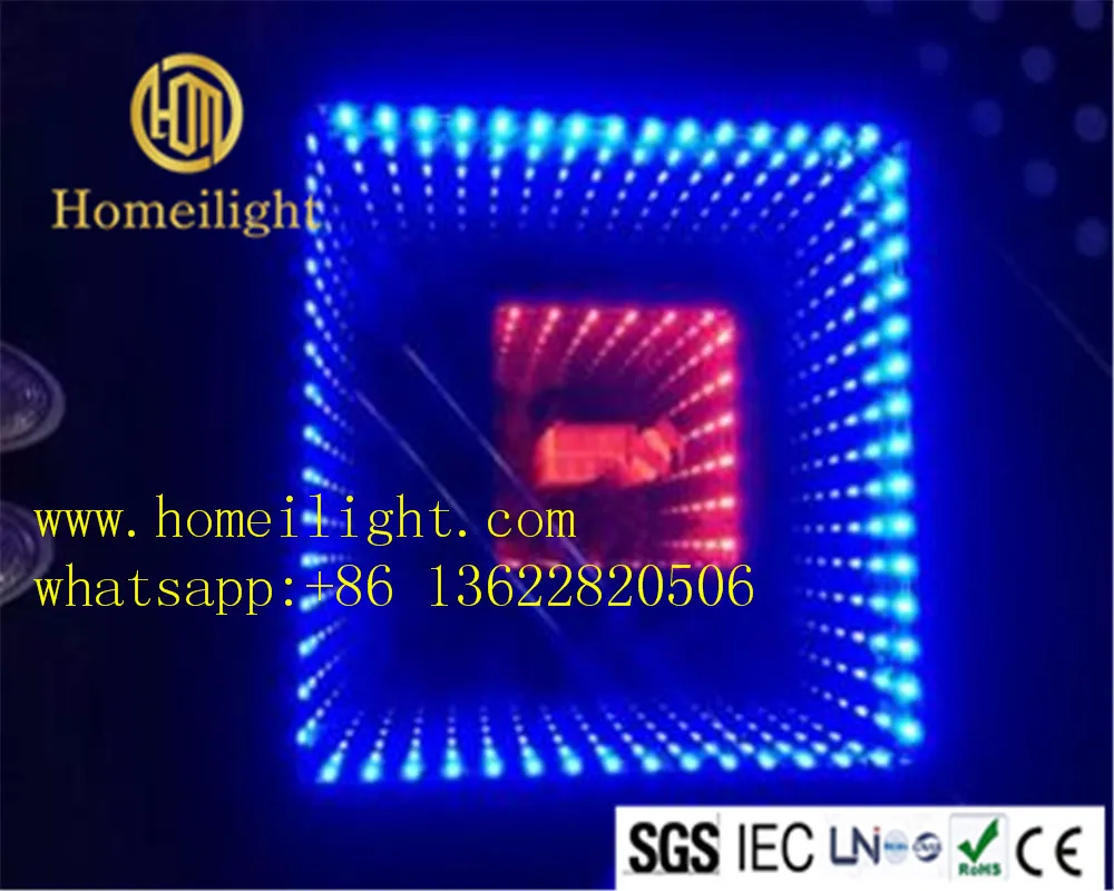 50*50cm RGB 3D Mirror Double Tunnel Dance Floor