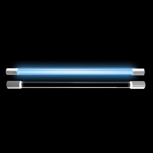 6W T4 Tube Double Side Straight Disinfection Germicidal UVC Lamp