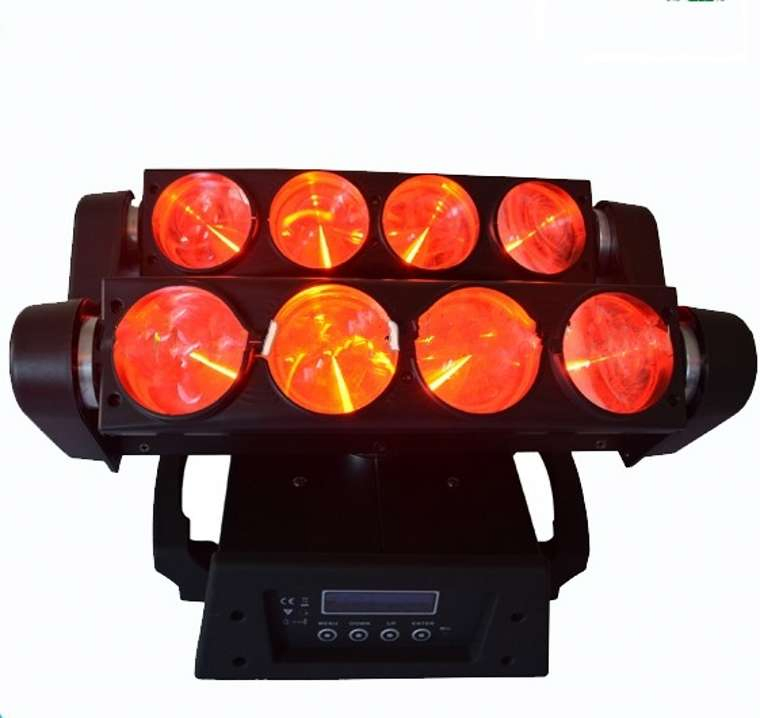 8X12W RGBW 4in1 LED Spider Moving Head Beam Light
