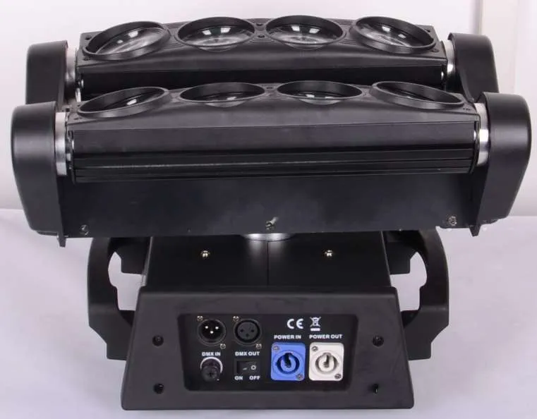 8X12W RGBW 4in1 LED Spider Moving Head Beam Light