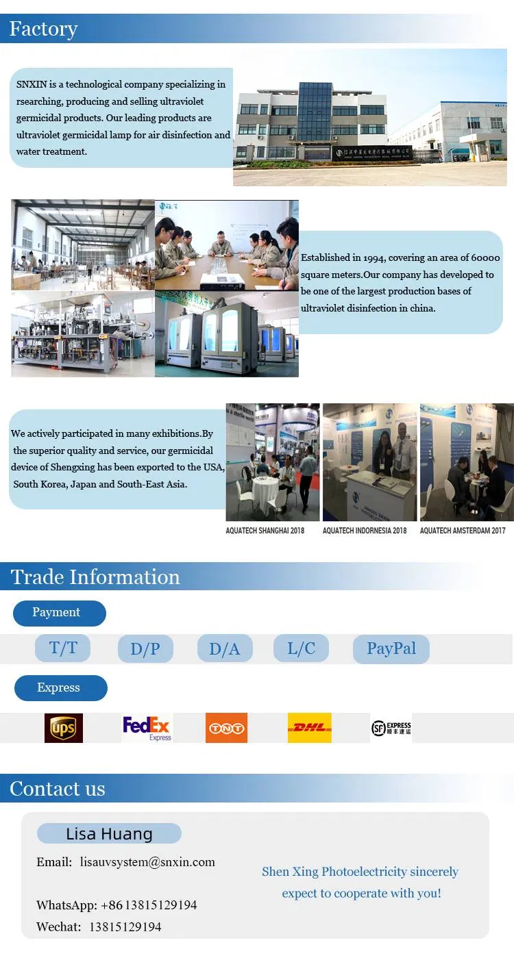 9000h Quartz Tube UV Light 254nm 75W Ultraviolet Disinfection Lamp for Air and Water Filter Purifier