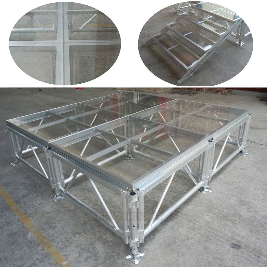 Adjustable Moving Stage Aluminum Portable Stage for Performance