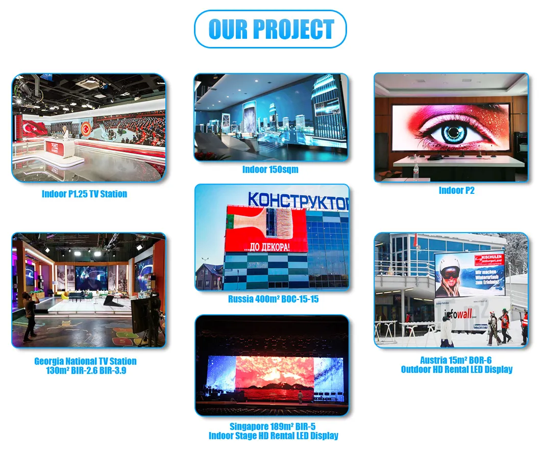 Adjusted Curved Aluminum Cabinet LED Display Screen Indoor Rental LED Display