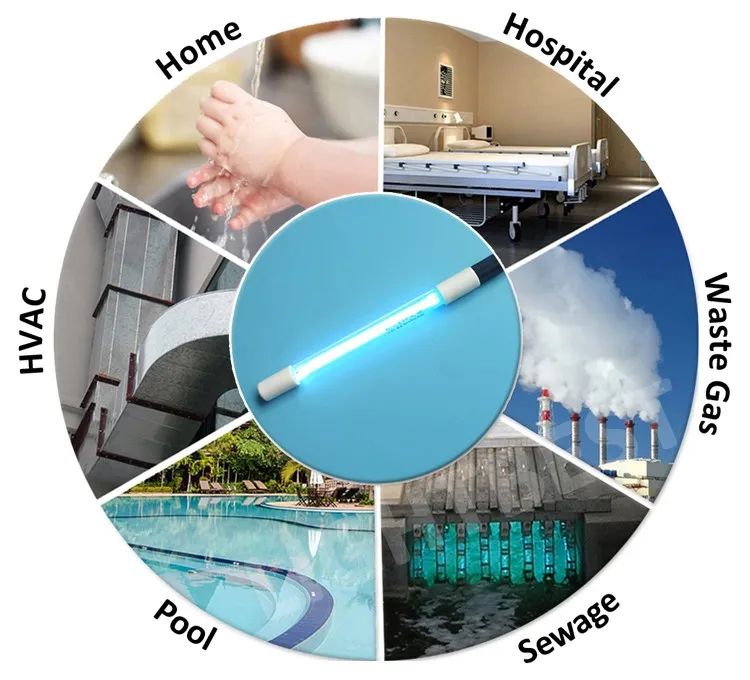 Air Conditioner Duct Purification UVC Shortwave Light 45W 254nm Germicidal UVC Lamp