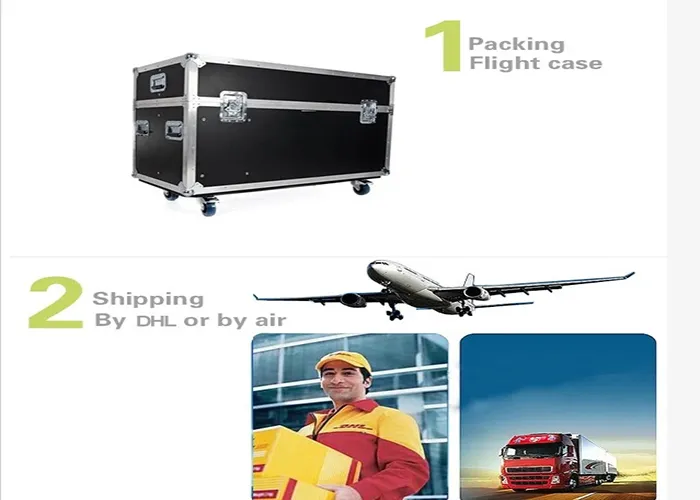 Aluminum Cabinet 1920 Refresh Rate Curved Design Indoor Rental LED Display