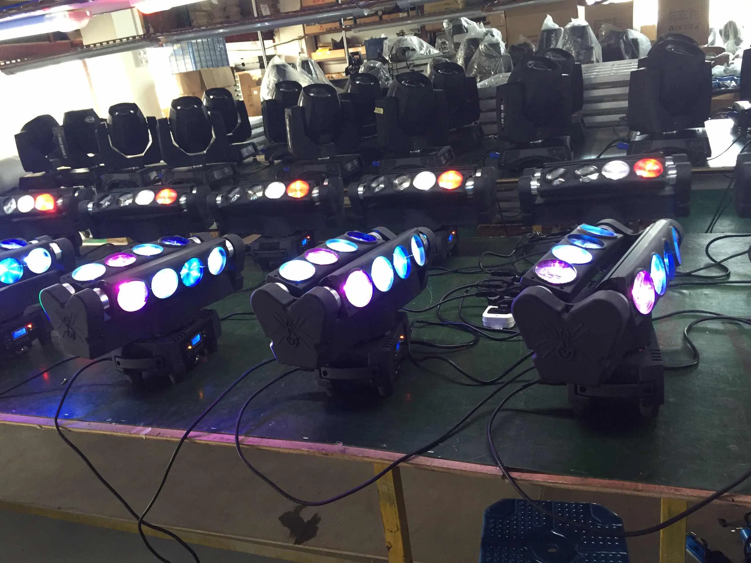 Best Selling Stage Light 8LEDs 10W RGBW 4in1 Light LED Spider Beam Moving Head
