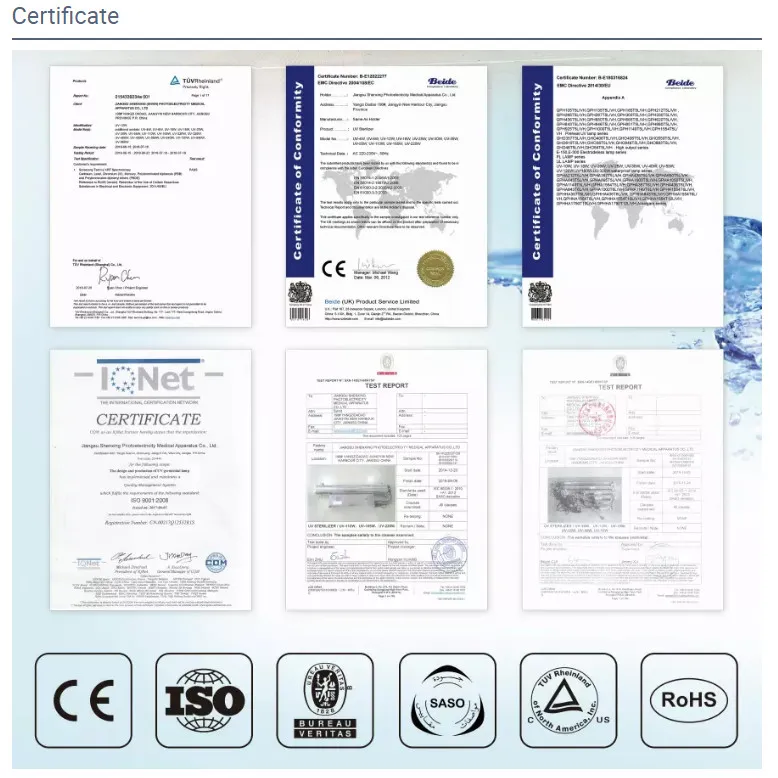 CE ISO Approval 30W 19mm T6 894mm 5000 Hours G13 Lamp Base Disinfection UV Light