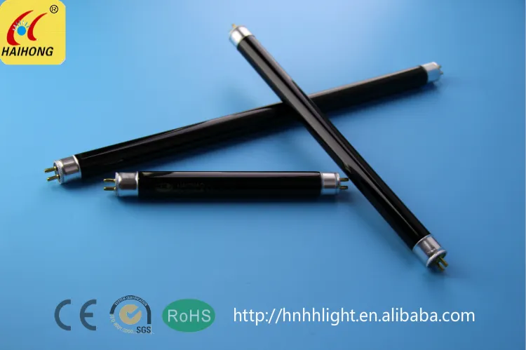 CE RoHS T5 4W BLB 365nm Black Light Blue Lamp F4t5 UVA Fluorescent Lamp Mosquito Killing Lamp