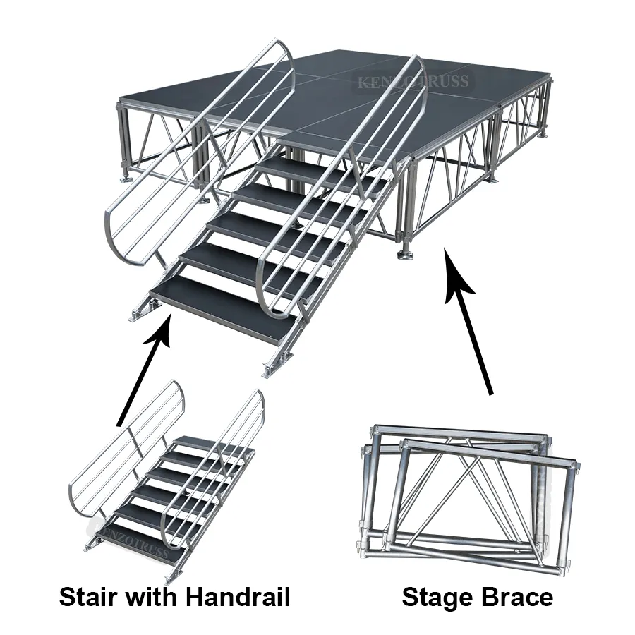 Cheap Aluminum Portable Stage Platform Outdoor Adjustable Stage