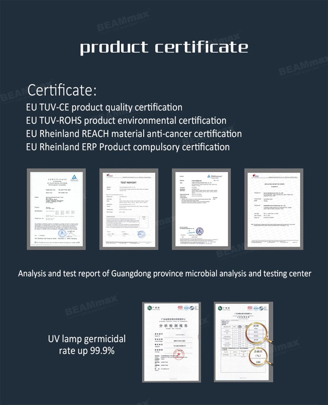 China Manufactures Mini Table 254nm Model Sterilizer Germicidal Disinfection UV Lamp
