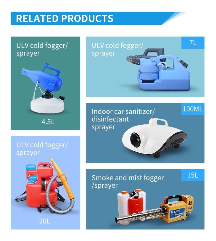 Commercial 110V220V Sterilize Sprayer Cool Fogging Disinfecting Fog Machine Equipment with European Us Standard Plug