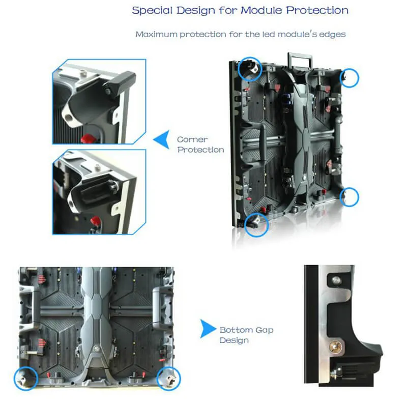Front/Back Service Indoor Rental LED Display Panel P2.6, P2.84, P2.9 P3.91, P4.81