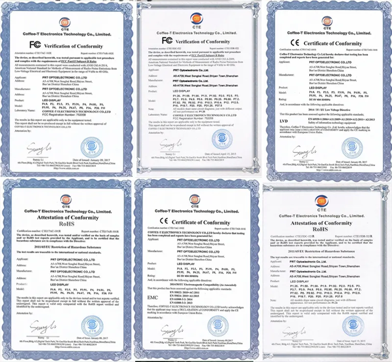 Full Color Indoor P1.25 P1.56 LED TV Screen (accessed panel 600 X 337.5 mm)