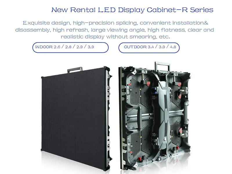 Full Color P2.84 LED Display Panel 500X500mm with Front / Back Access