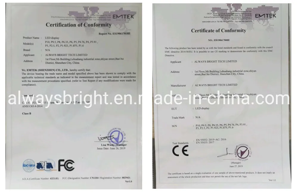 High Brightness P4 Outdoor Advertising LED Video Display