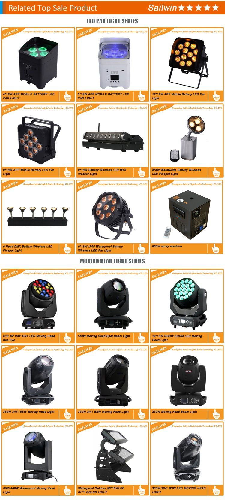 High Quality 8LEDs 10W 4in1 RGBW LED Moving Head Wash Light