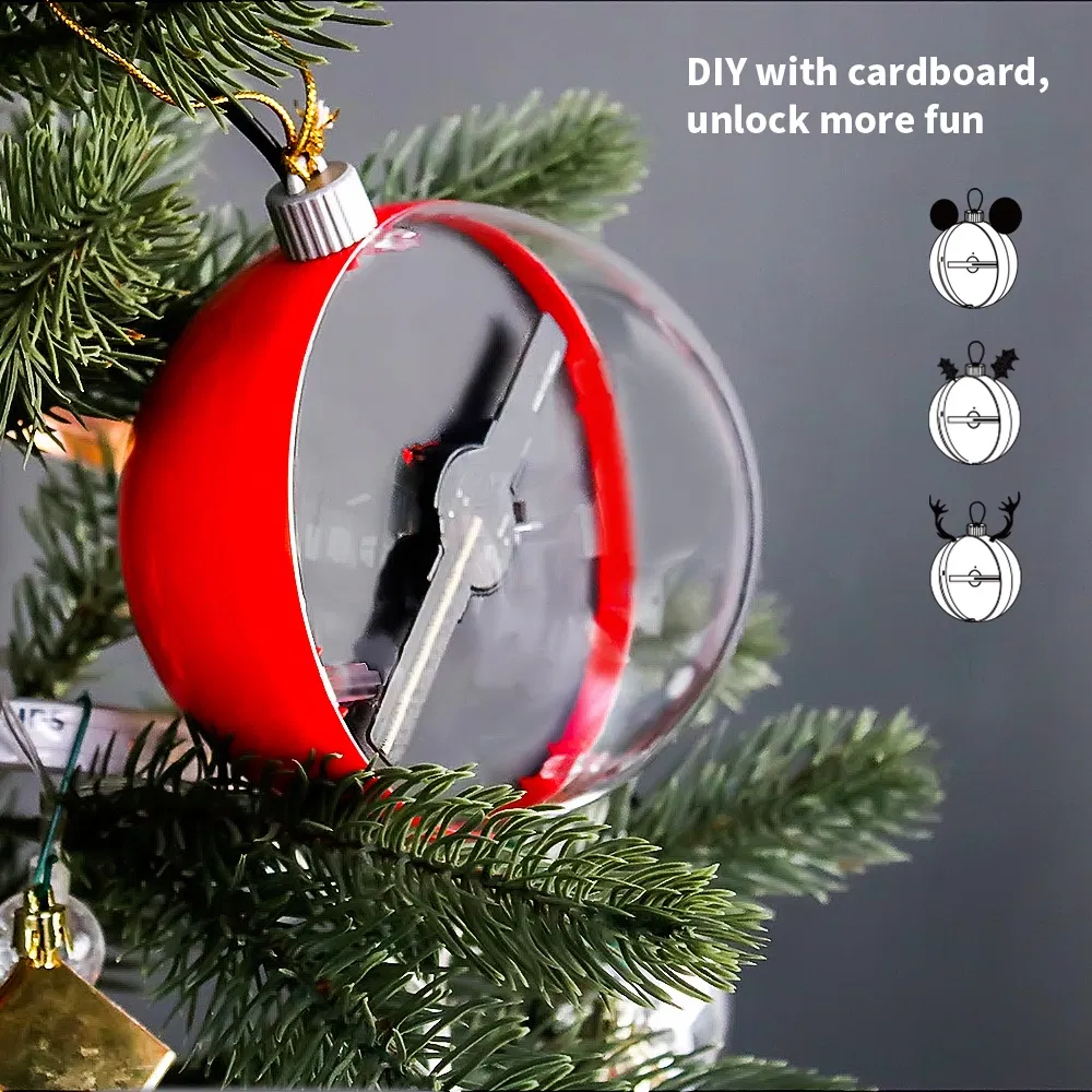 Holoballo 3D Holographic Advertising Projection Christmas Ball 12cm Diameter Hologram Display with Fixed Content LED Ball for Indoor and Outdoor