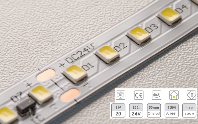 24V-10MM-140D constant current low voltage light strip