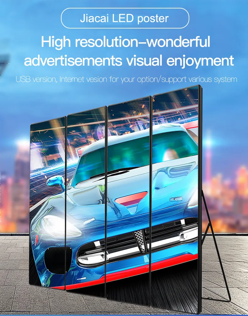 Indoor Advertising Screen P2 P2.5 P3 Full Color Poster LED Display