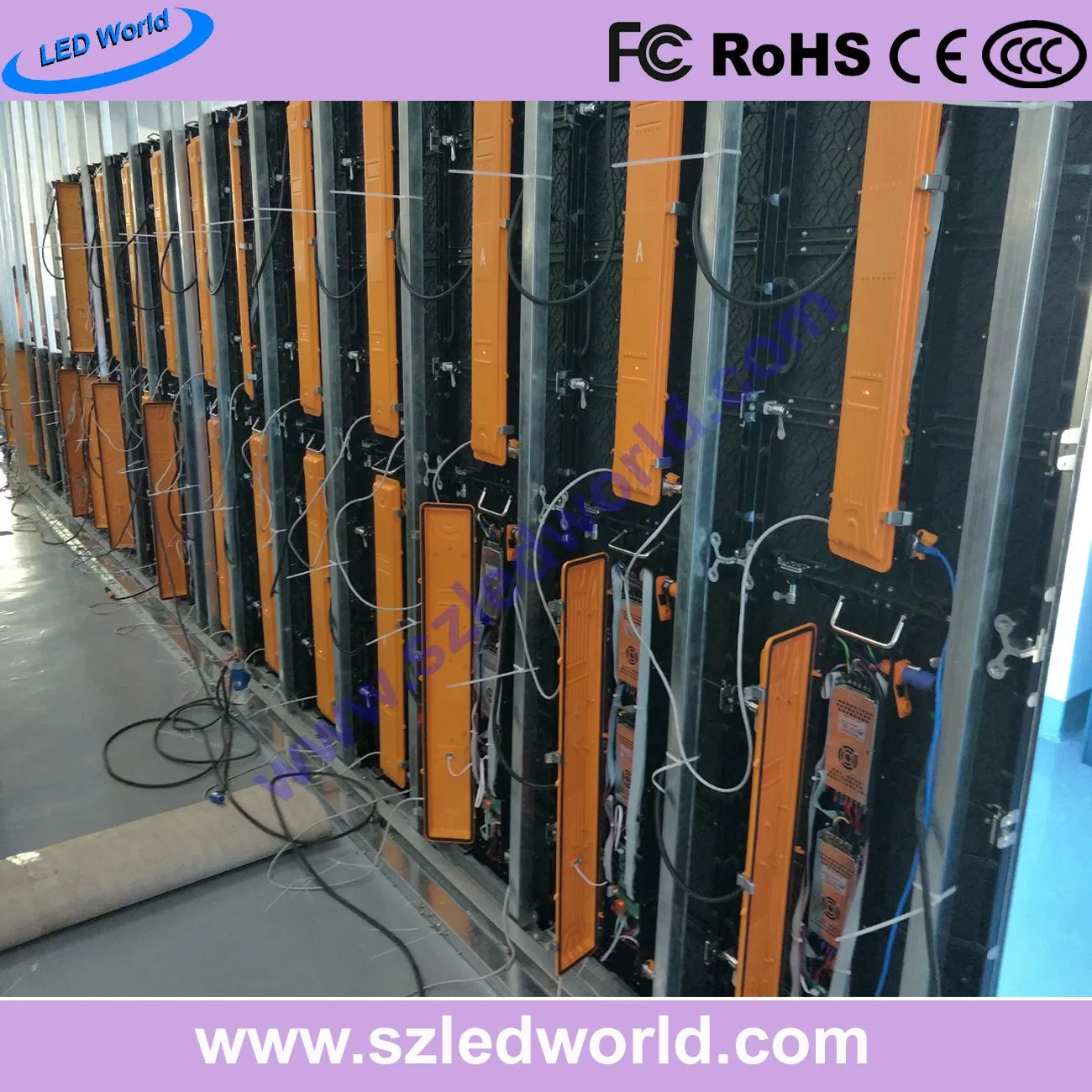 Indoor LED Display 500X1000mm Die-Casting Alumium Screen Panel Board (P3.91 P4.81 P5.95 P6.25)