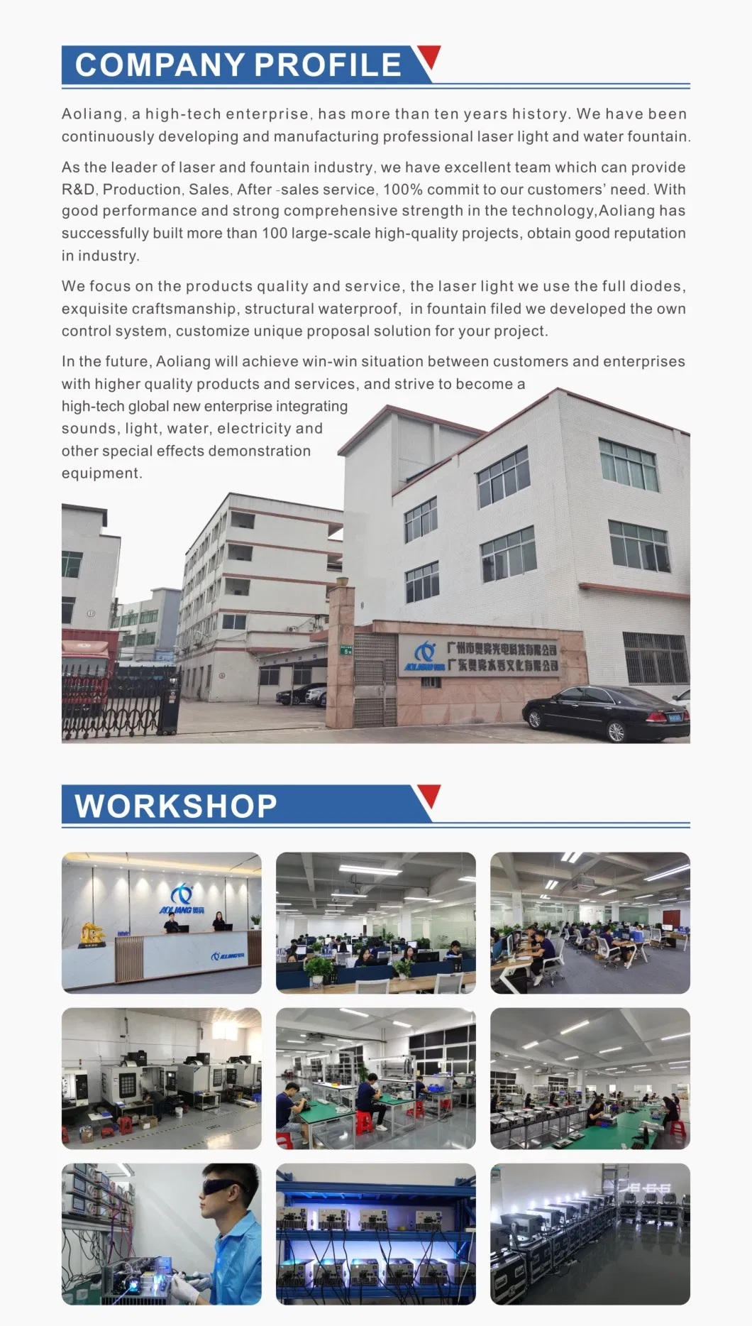 Landmark Laser Stage Lighting Waterproof RGB 61W Laser Light