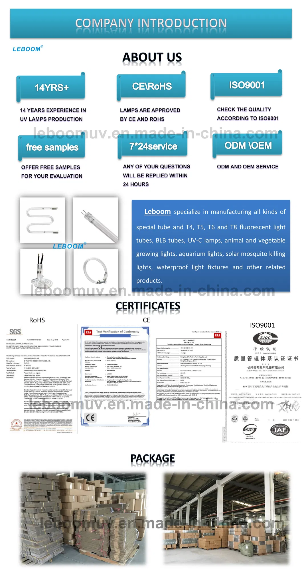 Lb2101 Rail Mounting, Hanging, Wall, Desktop UV Lamp/UVC Lamp/UV Light Air Sanitizer, Ultraviolet Plasma, Disinfection Method; Using Volume 60-80m2