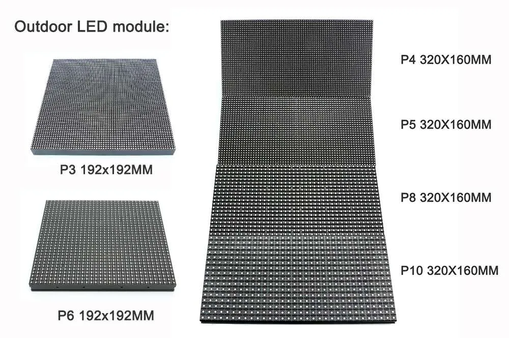 LED 256X128mm Waterproof Outdoor High Brightness 4mm SMD1921 P4 LED Display Screen Full Color