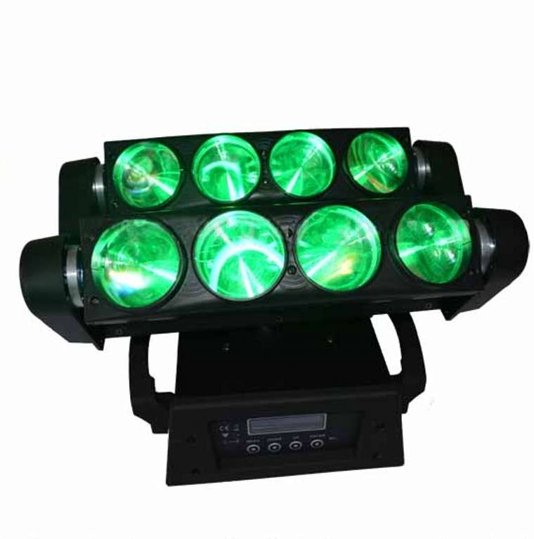 LED Pixel Spider Bar Light 8X12W RGBW Spider Moving Heads