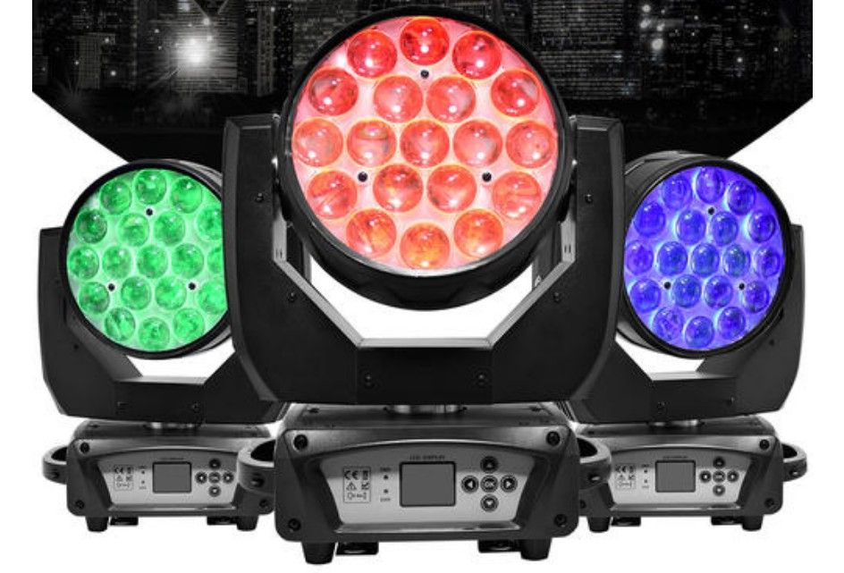 LED Stage Light 19*15W PAR Light RGBW 4in1 Beam Wash Light IP45