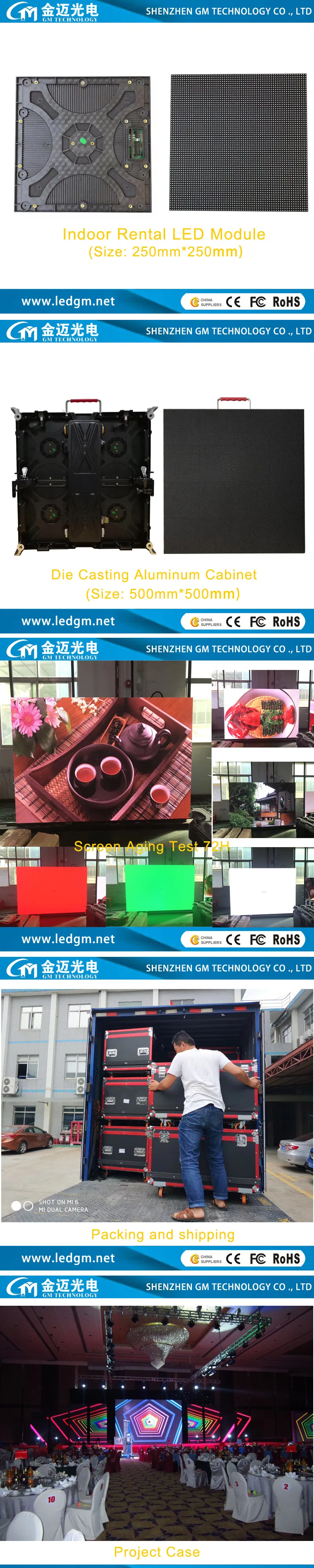 Low Power Consumption 3840 Hz High Refresh Stage Background LED Display Screen P2.97 P3.91 P4.81