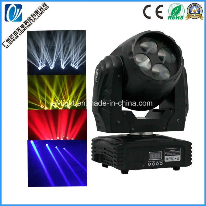 Mini LED Moving Head Beam Light with 4*12W RGBW 4in1 LED Chip