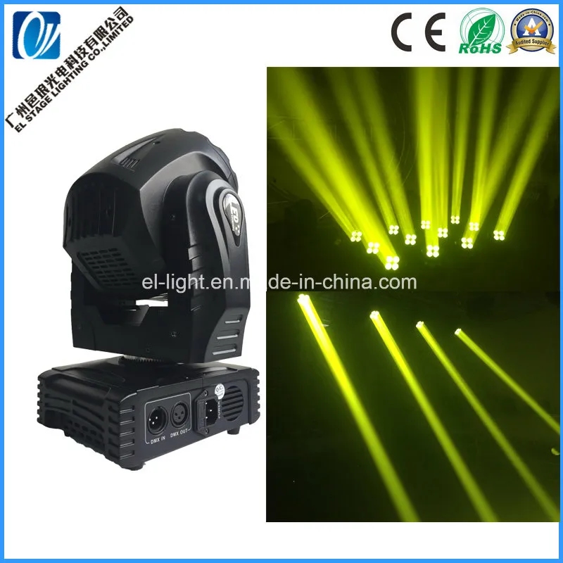 Mini LED Moving Head Beam Light with 4*12W RGBW 4in1 LED Chip