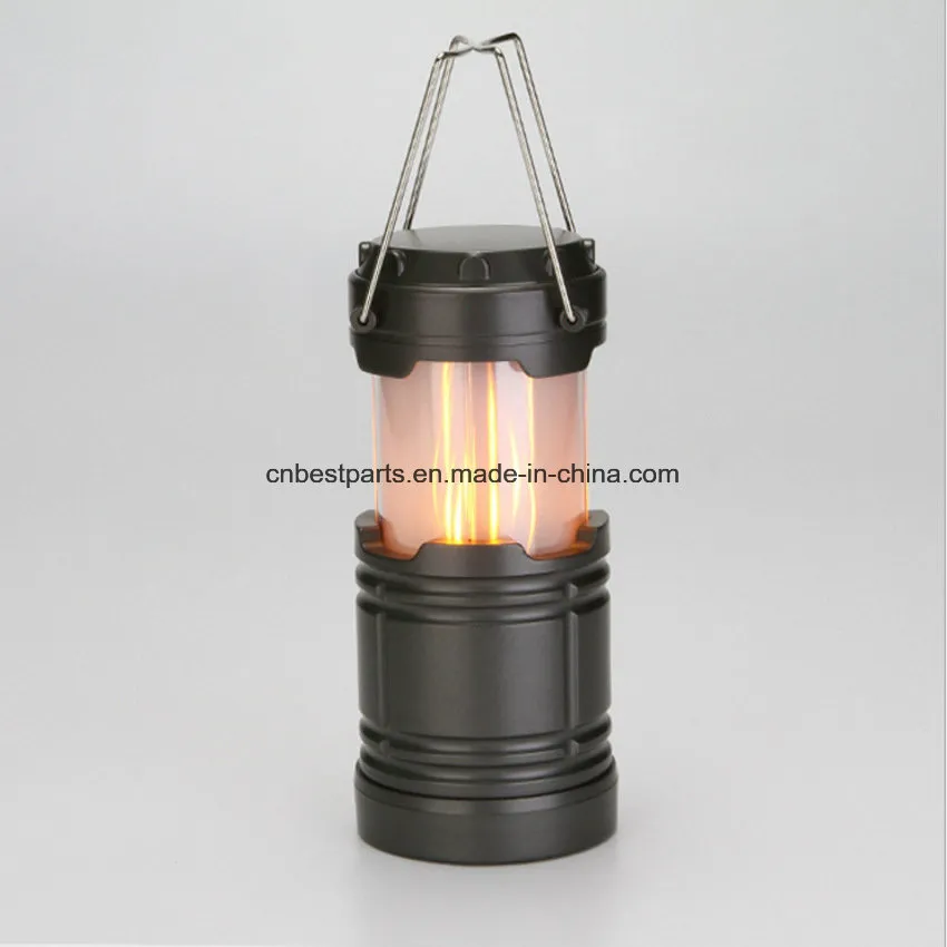 Multi Function Battery Model LED Retractable Flame Camping Lantern