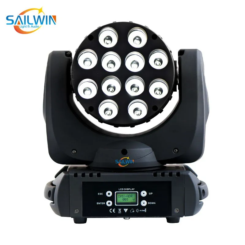 Olde 12*10W 4in1 RGBW CREE LED Moving Head Beam Light with Powercon for Stage Light