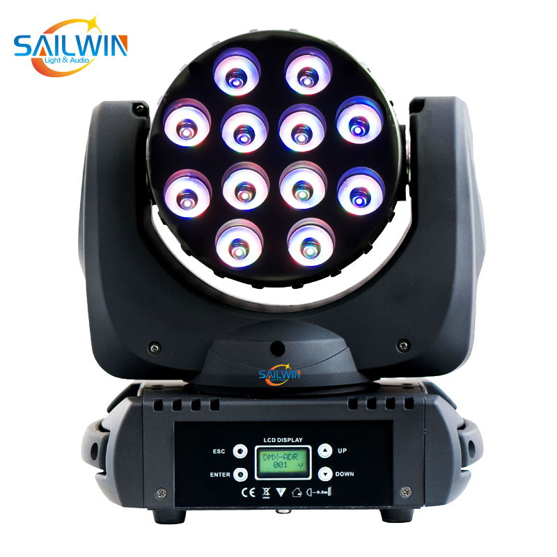 Olde 12*10W 4in1 RGBW CREE LED Moving Head Beam Light with Powercon for Stage Light