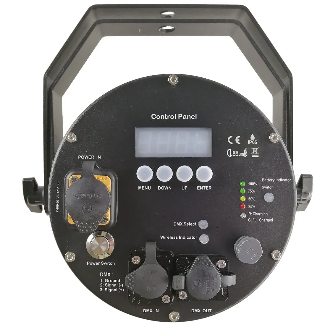 Outdoor 6X18W 6in1 Hex LED Battery Powered Wireless Wifly Uplighting