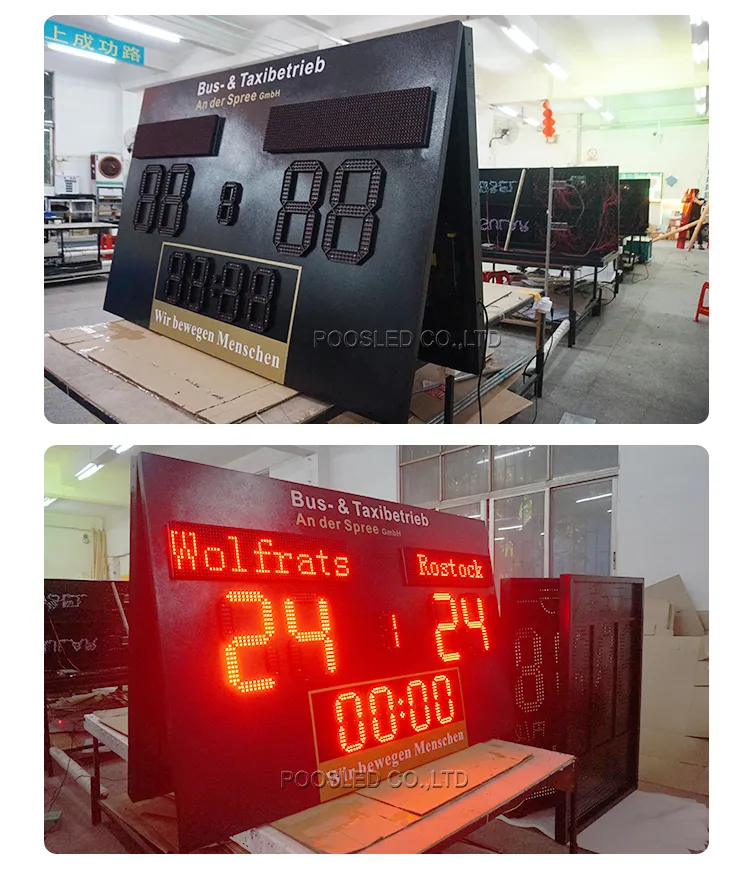 Outdoor Football LED Scoreboard LED Sport Scoreboard for Soccer 7segment LED Digit Football Scoreboard