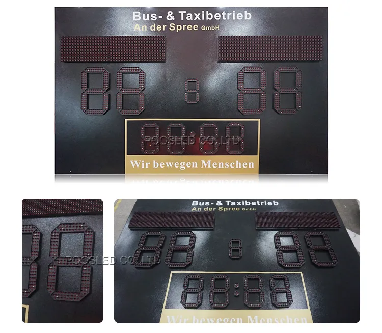 Outdoor Football LED Scoreboard LED Sport Scoreboard for Soccer 7segment LED Digit Football Scoreboard