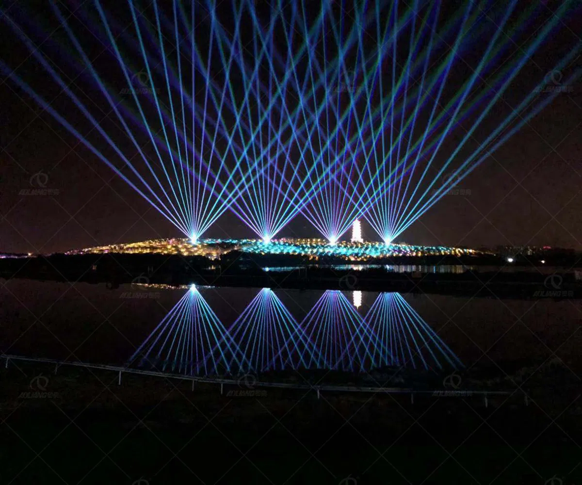 Outdoor Landmark Sky Beam Strong Power 61W RGB Laser Light