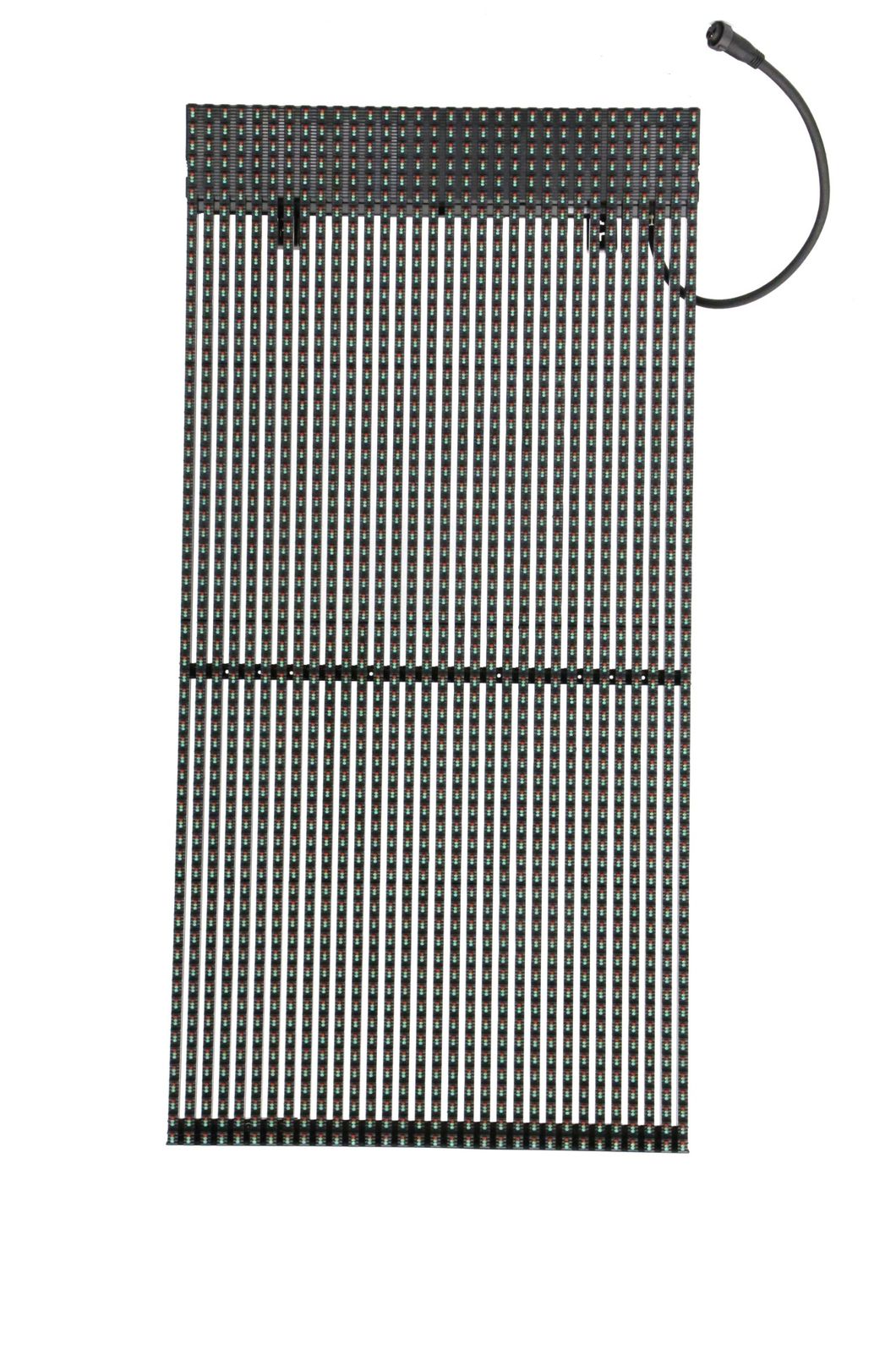 P15.625mm Outdoor Transparent LED Advertising Curtain Display